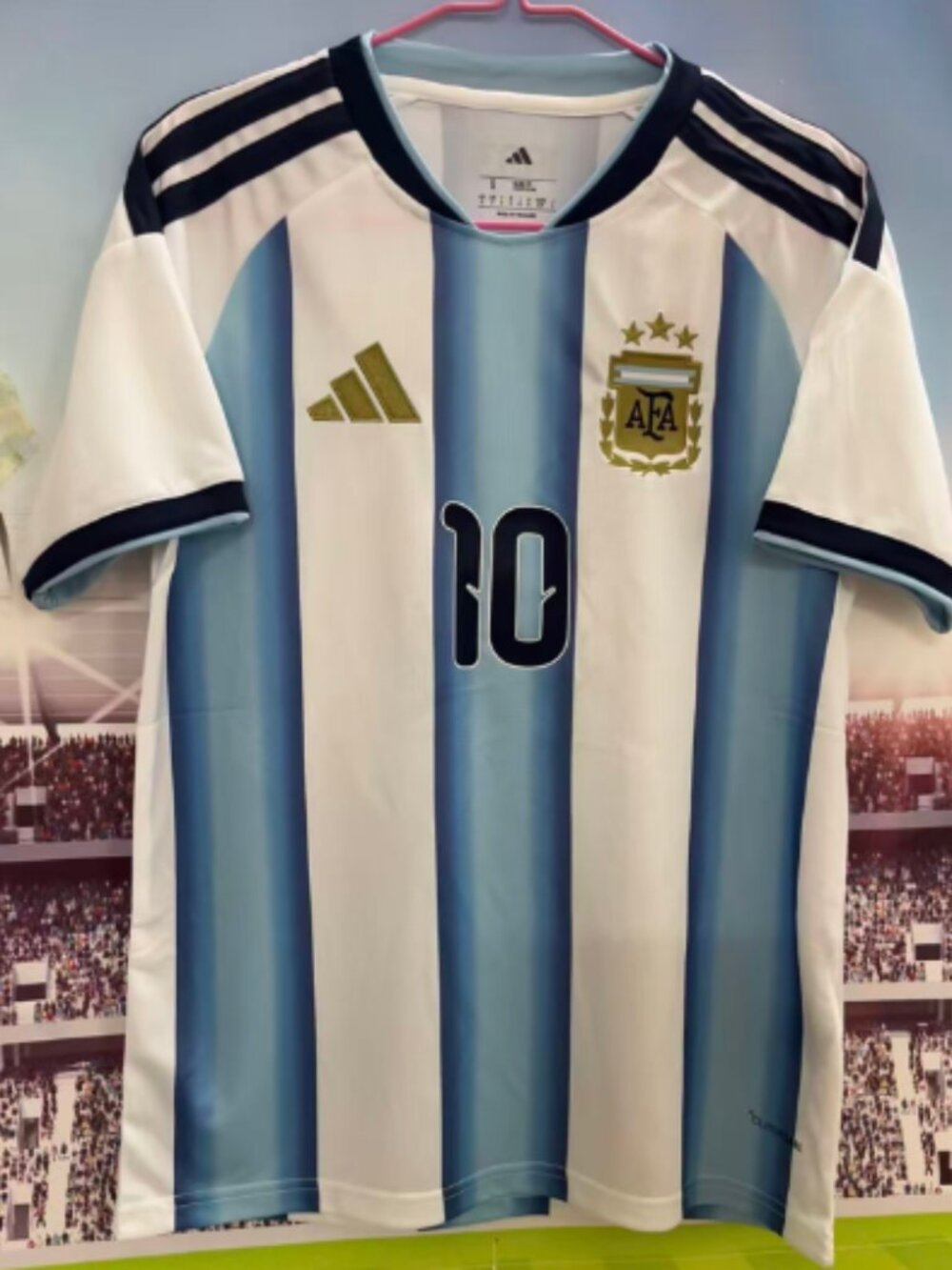 Blue White #10 2026 World Cup Soccer Fan Jersey Men’s S
